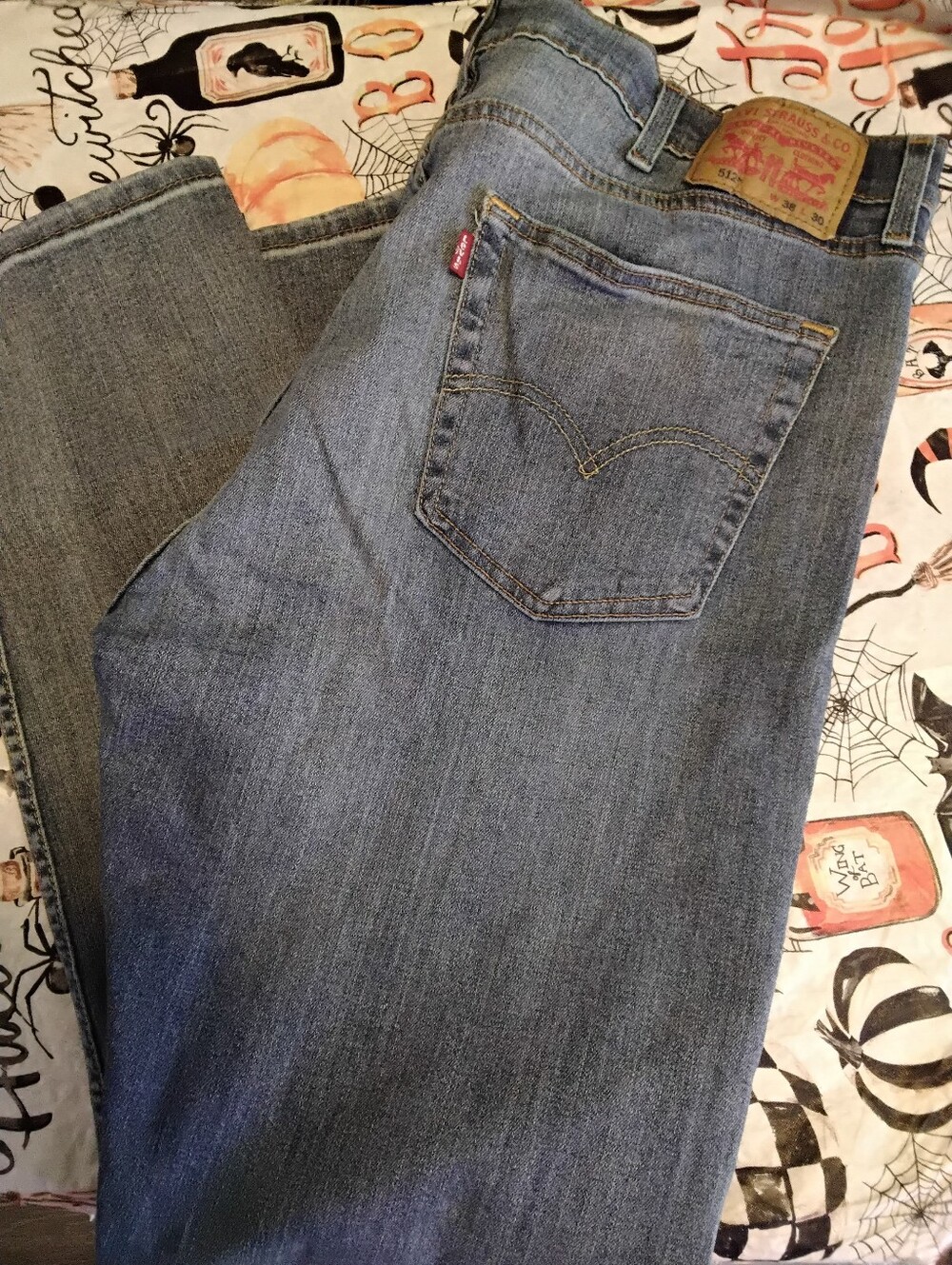 Levi's 512 Slim taper fit jeans men's size 38W 30L stretch excellent condition